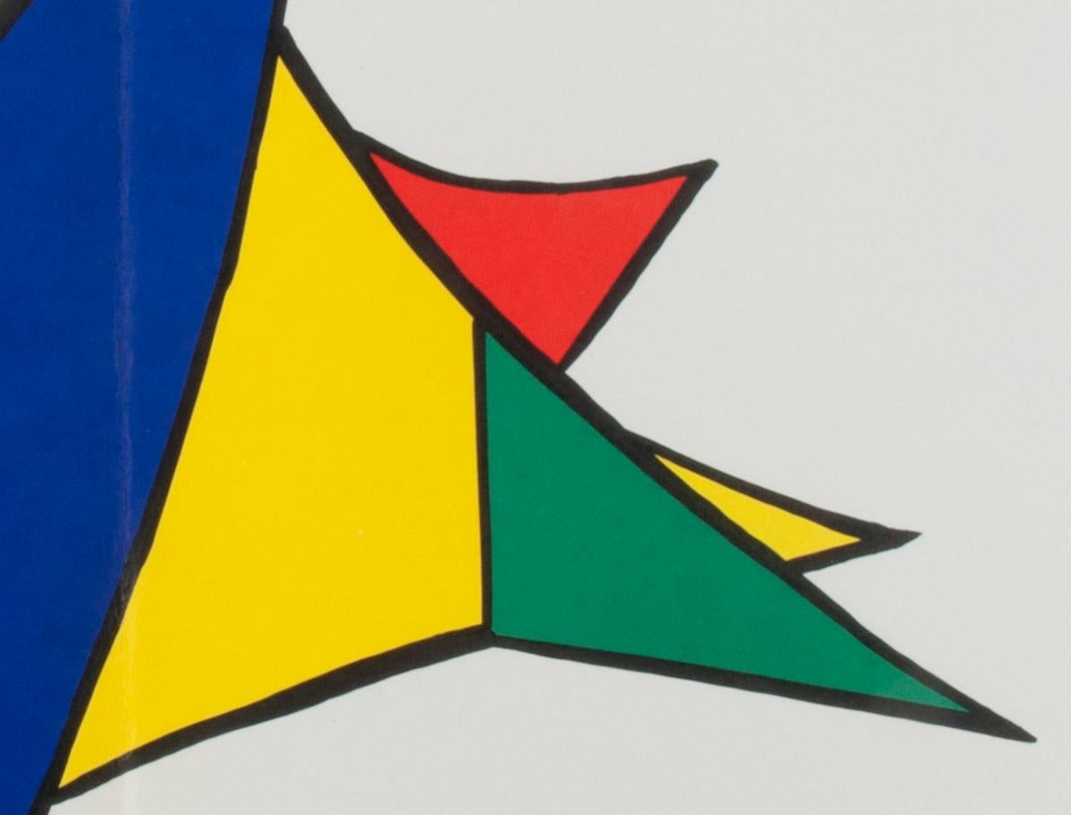 Snow-Plough (Chasse-neige) 1963 Lithograph in colors Plate 7, from DLM  - Abstract Print by Alexander Calder