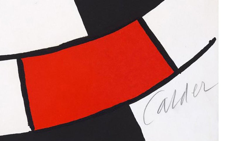 Spiral - Orange Abstract Print by Alexander Calder