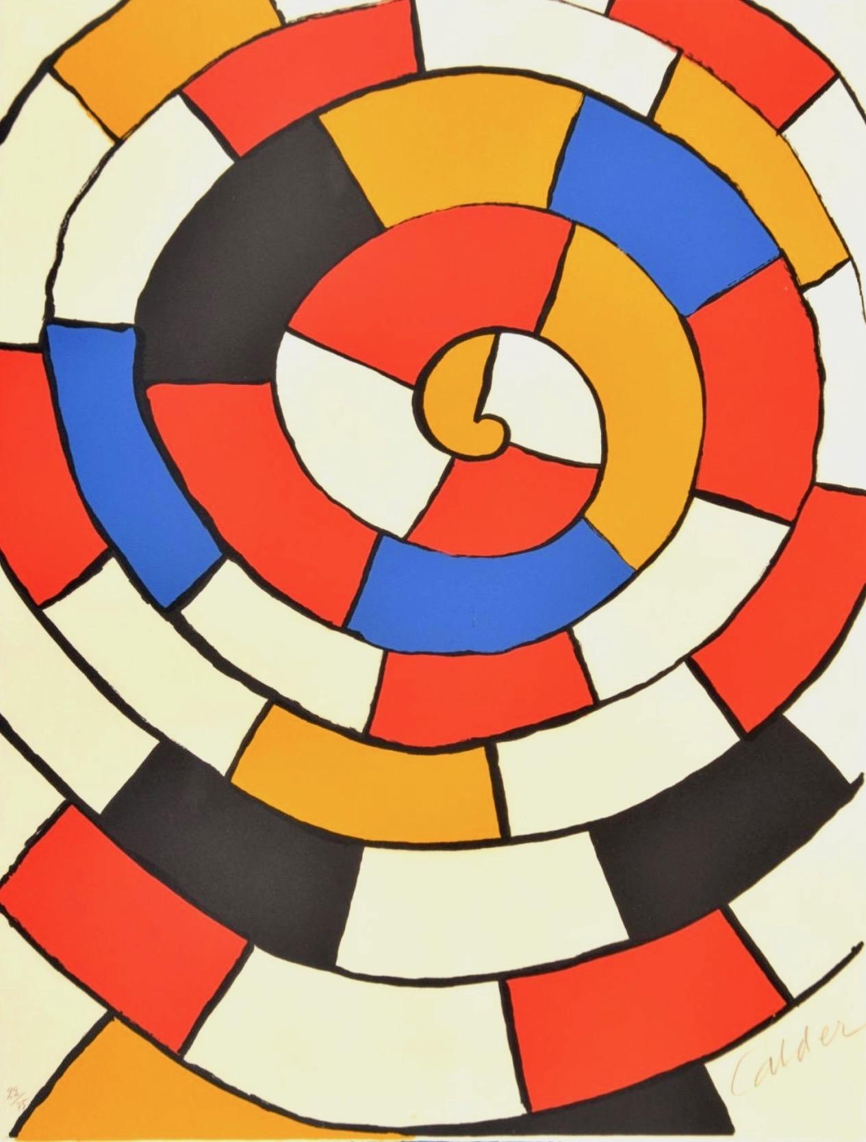 Abstract Print Alexander Calder - Spirale