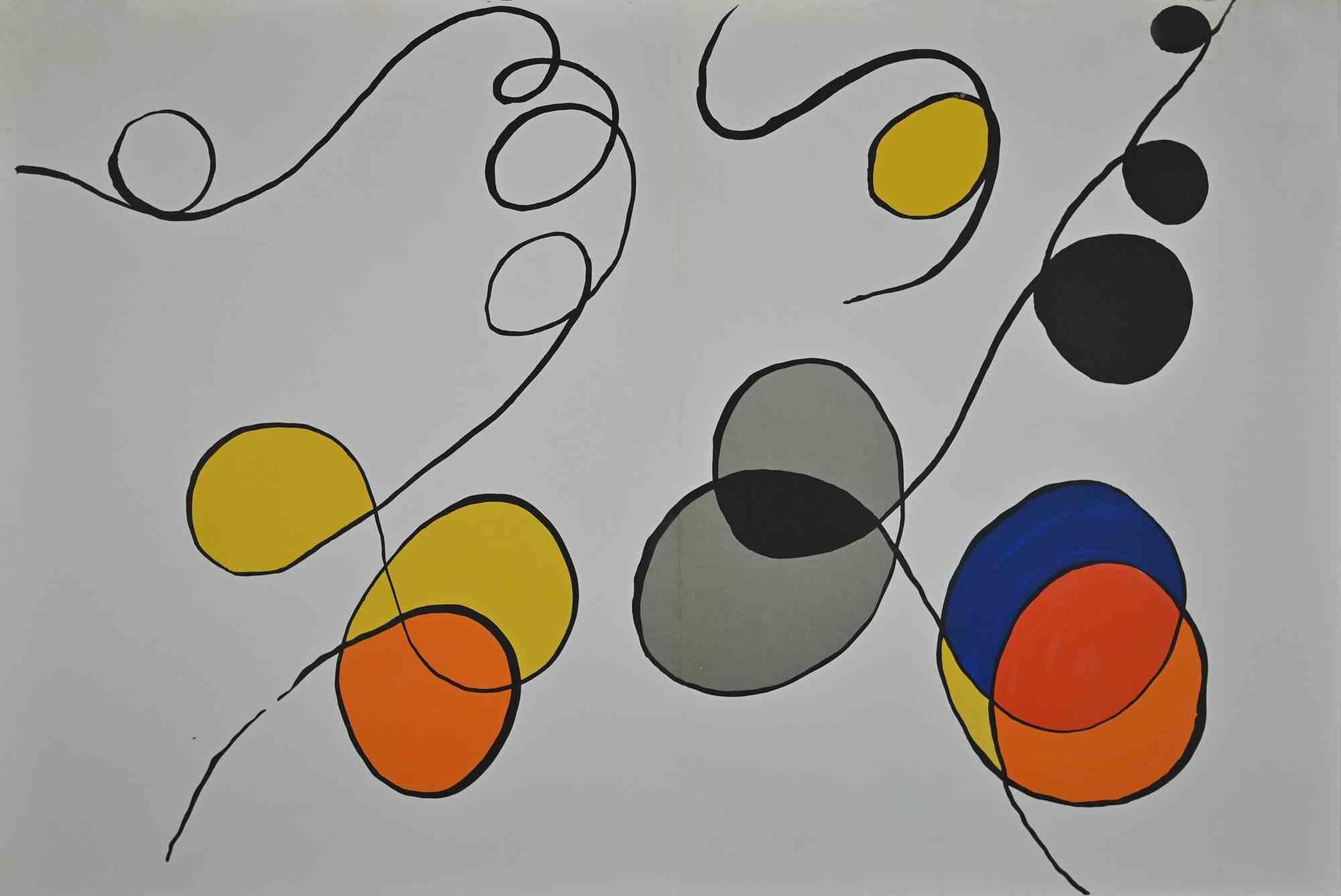 Spiral is an original artwork realized for the Art Magazine Derrière Le Miroir no. 173, 1968.

Original mixed colored lithograph. 

Printed by Ateliers de Maeght, Paris, 1968.

Good conditions except for light yellowing of paper and some