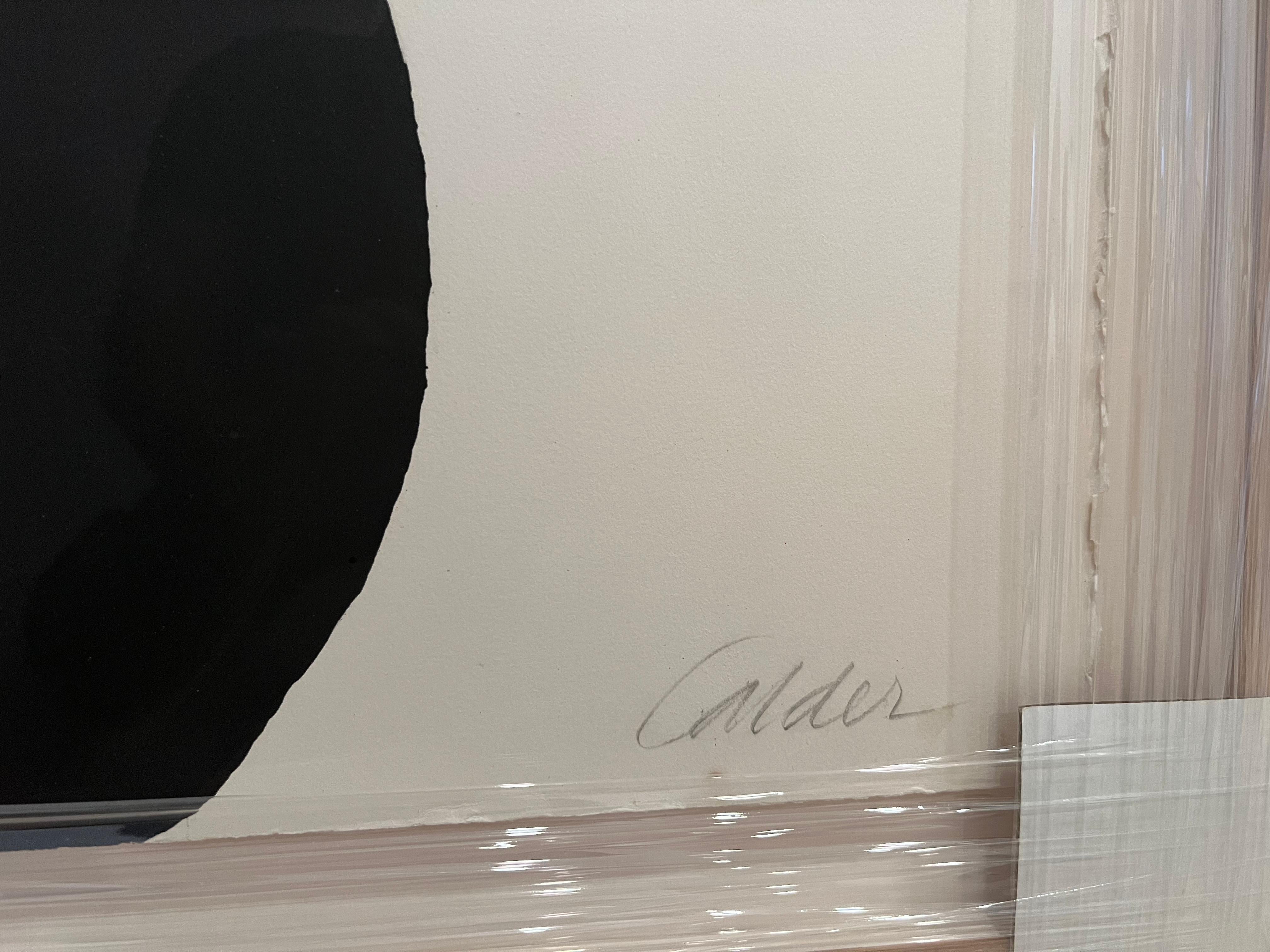 Nébuleuse Spirale - Marron Abstract Print par Alexander Calder