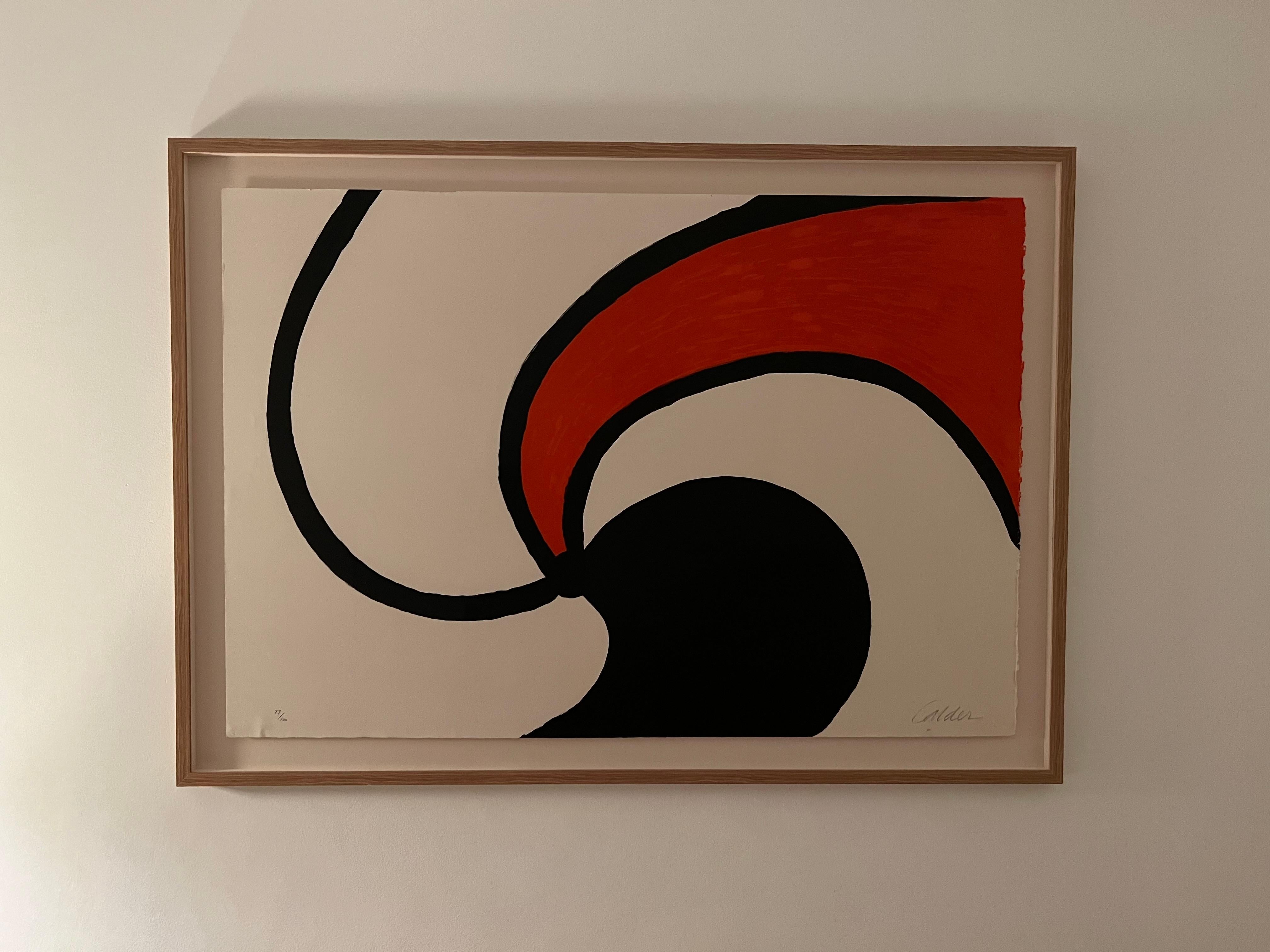 Abstract Print Alexander Calder - Nébuleuse Spirale