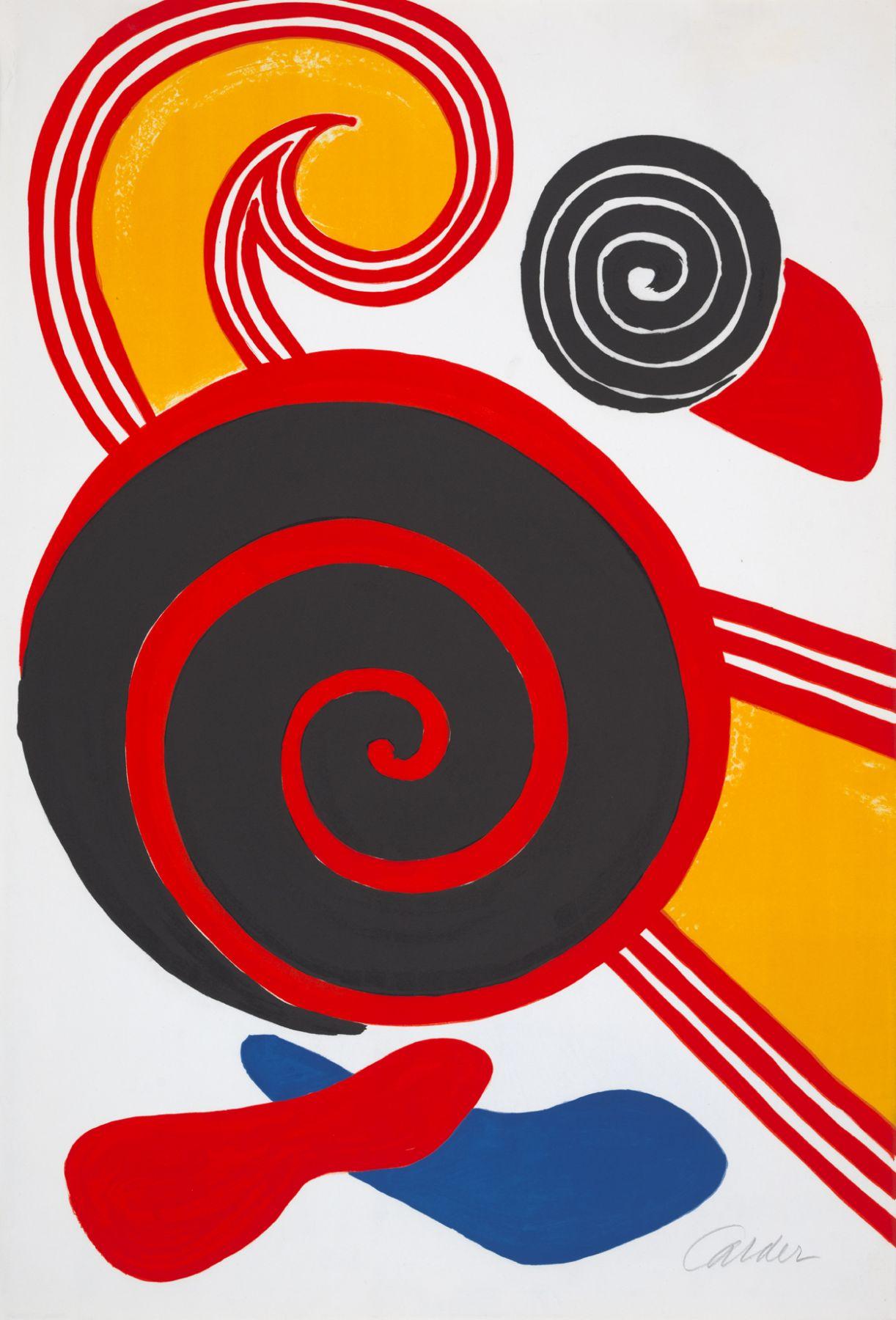 Alexander Calder Abstract Print - Spirales