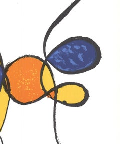 Spirales Lithographie d'Alexander Calder, Vintage 1974, non encadrée