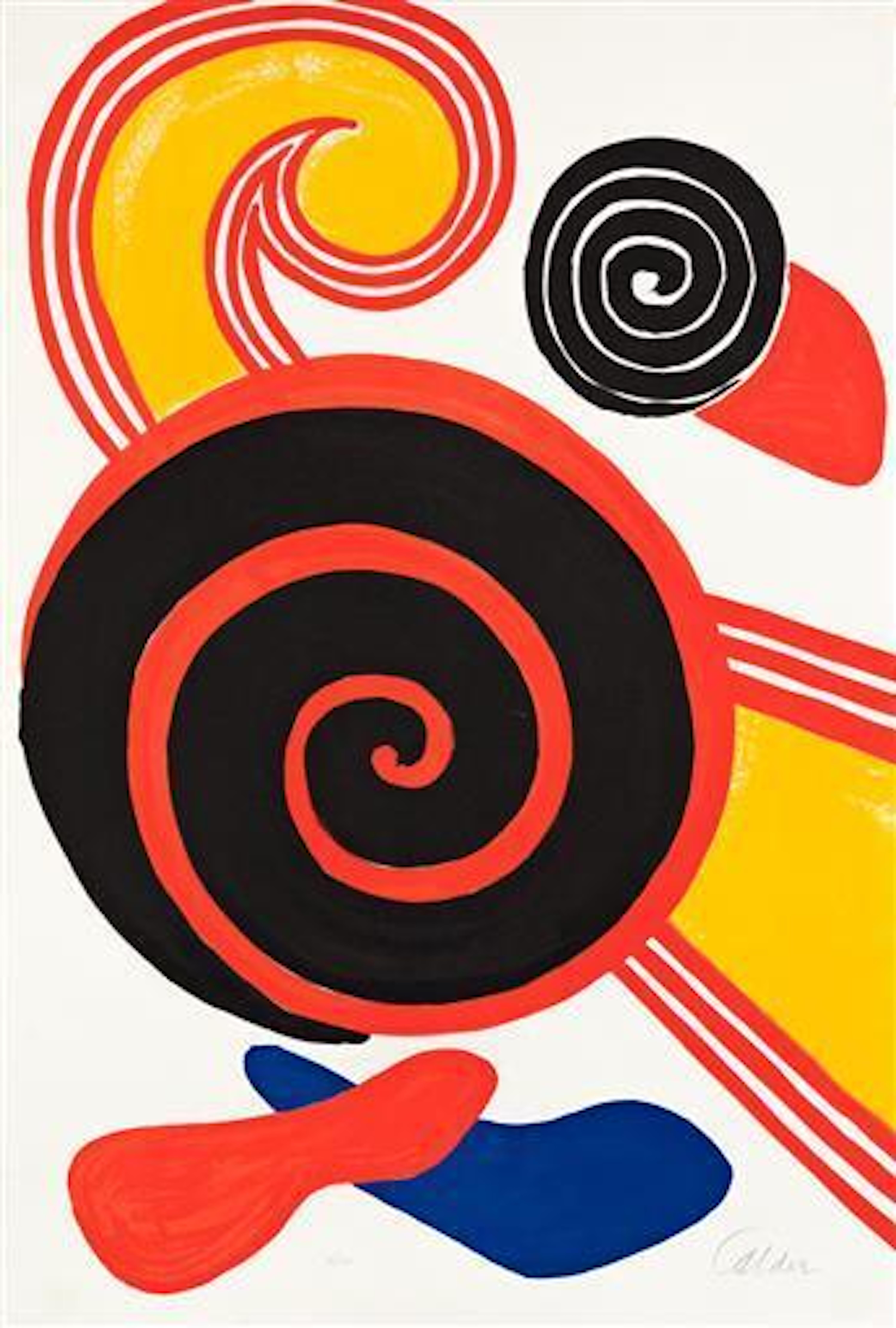 Alexander Calder Abstract Print - Spirals