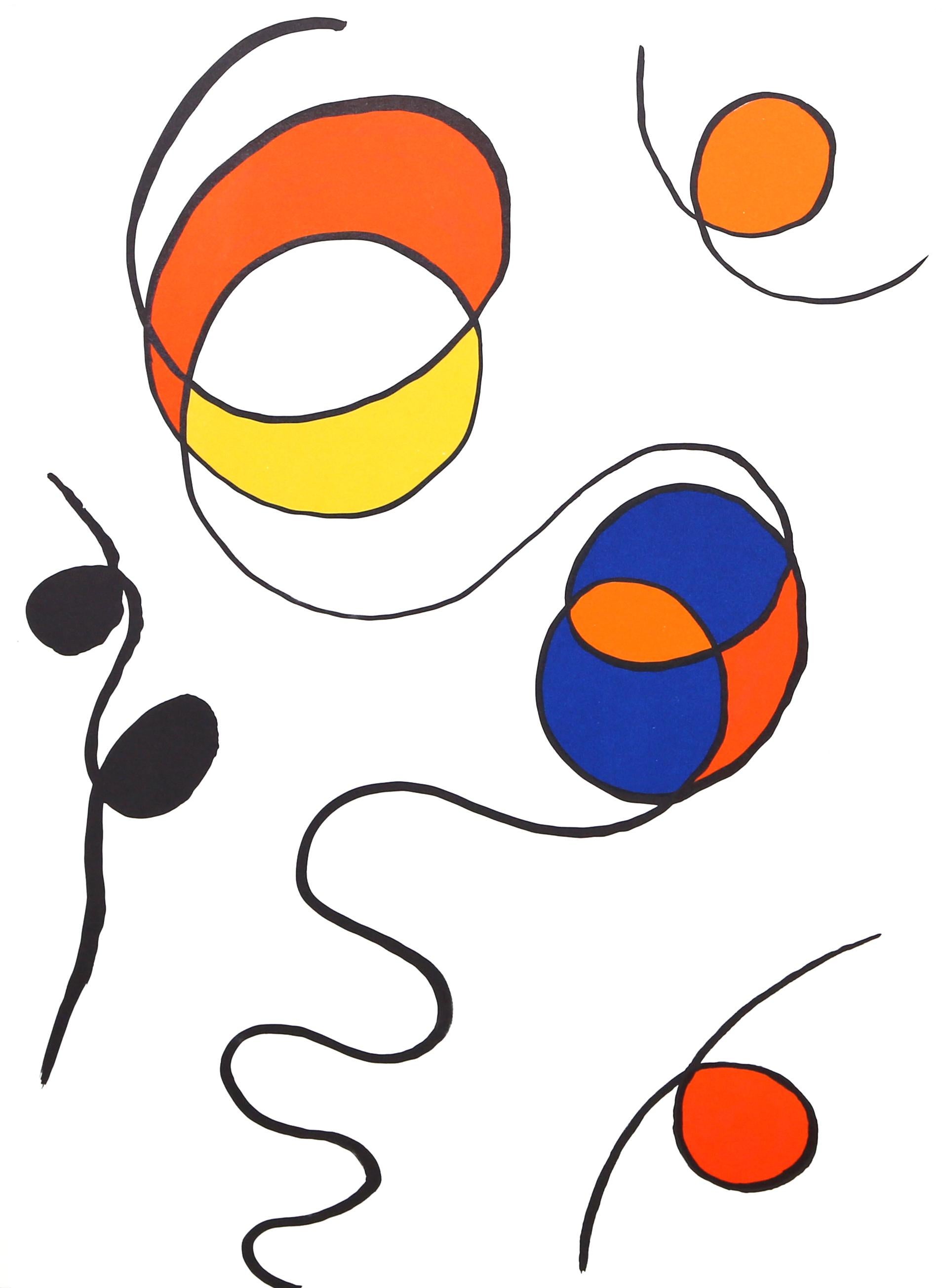 Sprials II, Abstract Lithograph by Alexander Calder For Sale 1