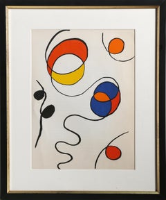 Sprials II, Abstract Lithograph by Alexander Calder
