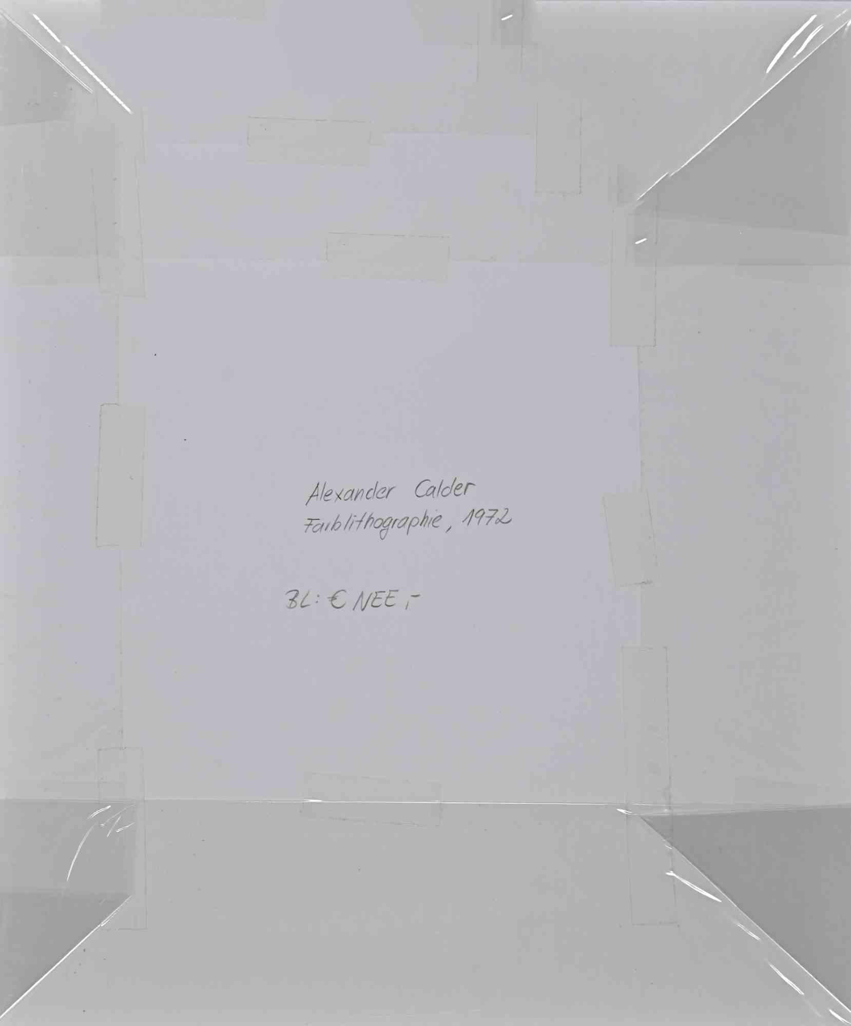 Squash-Blumen -  Lithographie nach Alexander Calder - 1972 im Angebot 1