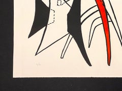 Stabiles Lithograph by Alexander Calder, Signed, 1963, 29.75x23