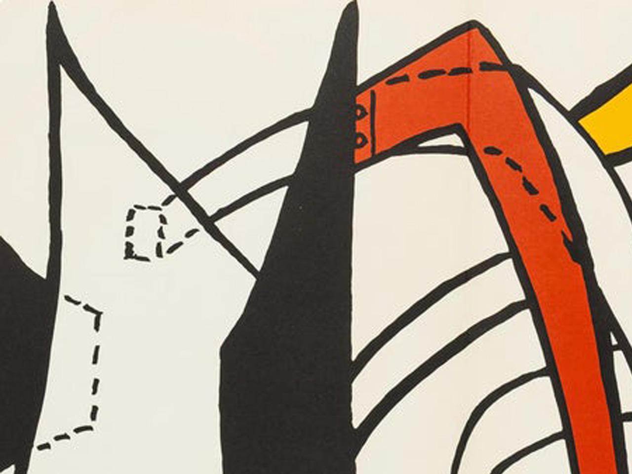 'Stabiles' - White Abstract Print by Alexander Calder