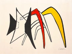 Stabiles Lithograph by Alexander Calder, Signed, 1963, 29.75x23