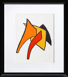 Stabiles V from Derriere Le Miroir, Abstract Lithograph by Alexander Calder