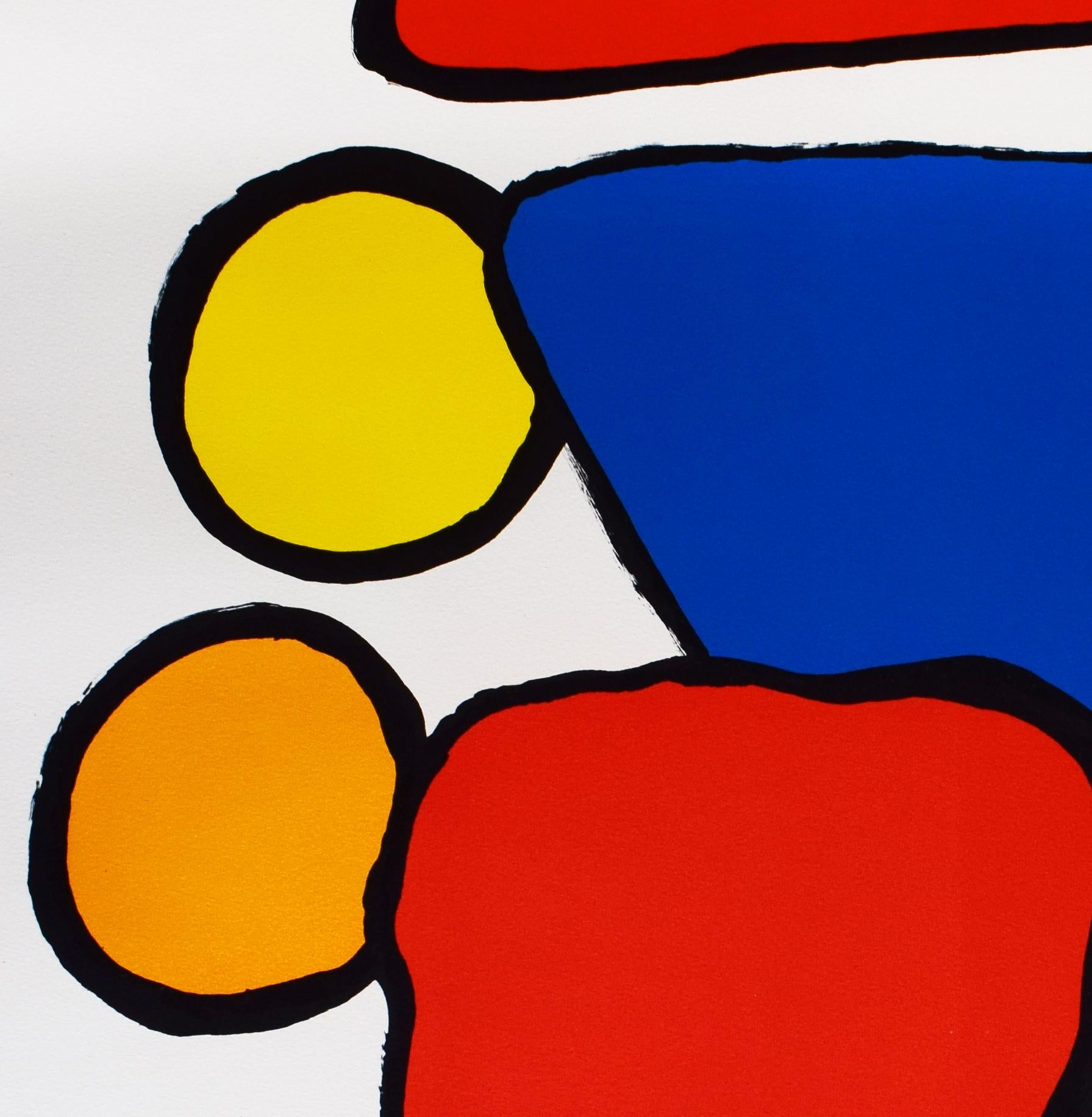 Stone Age - American Stone Age - White Abstract Print by Alexander Calder