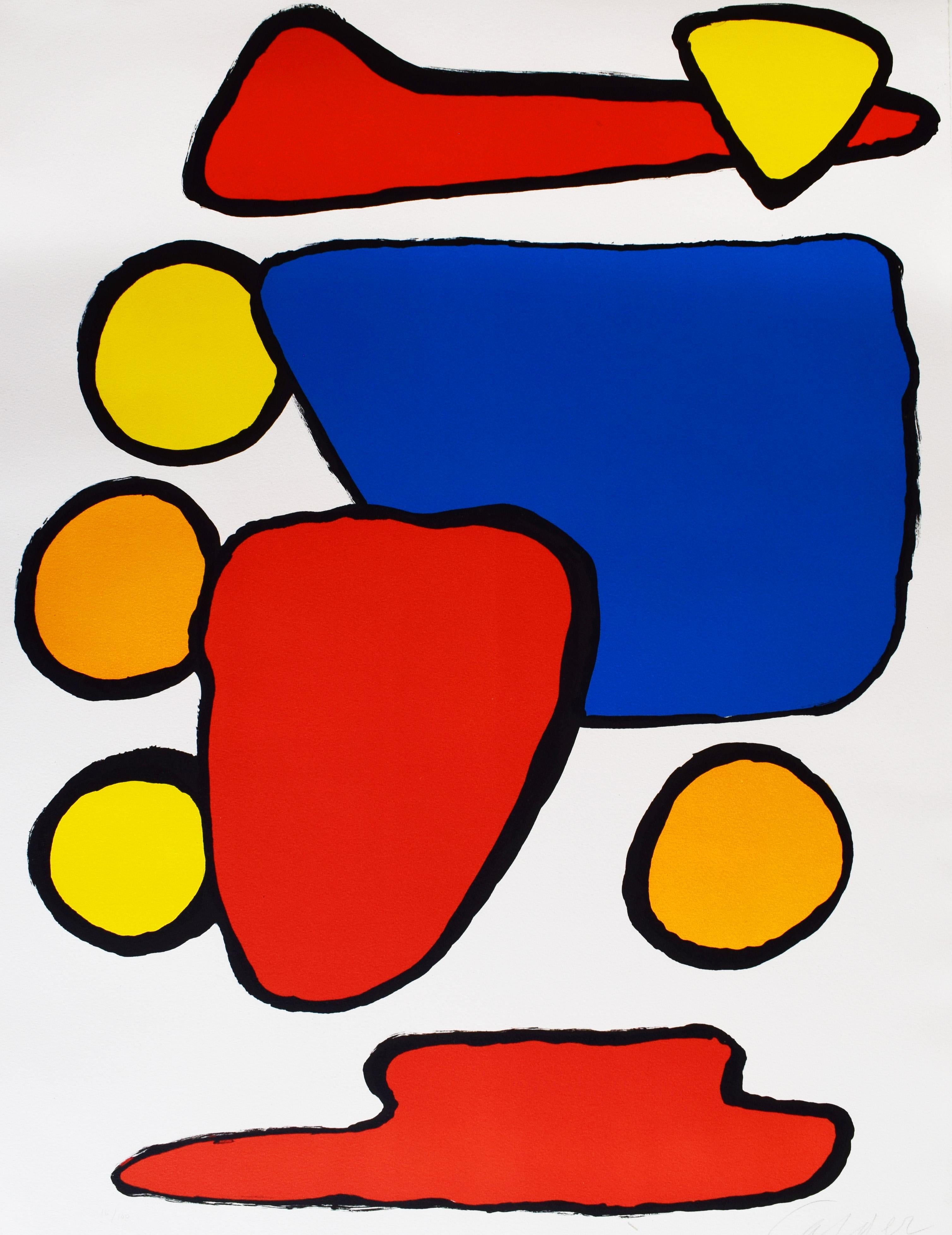 Alexander Calder Abstract Print - Stone Age - American Stone Age