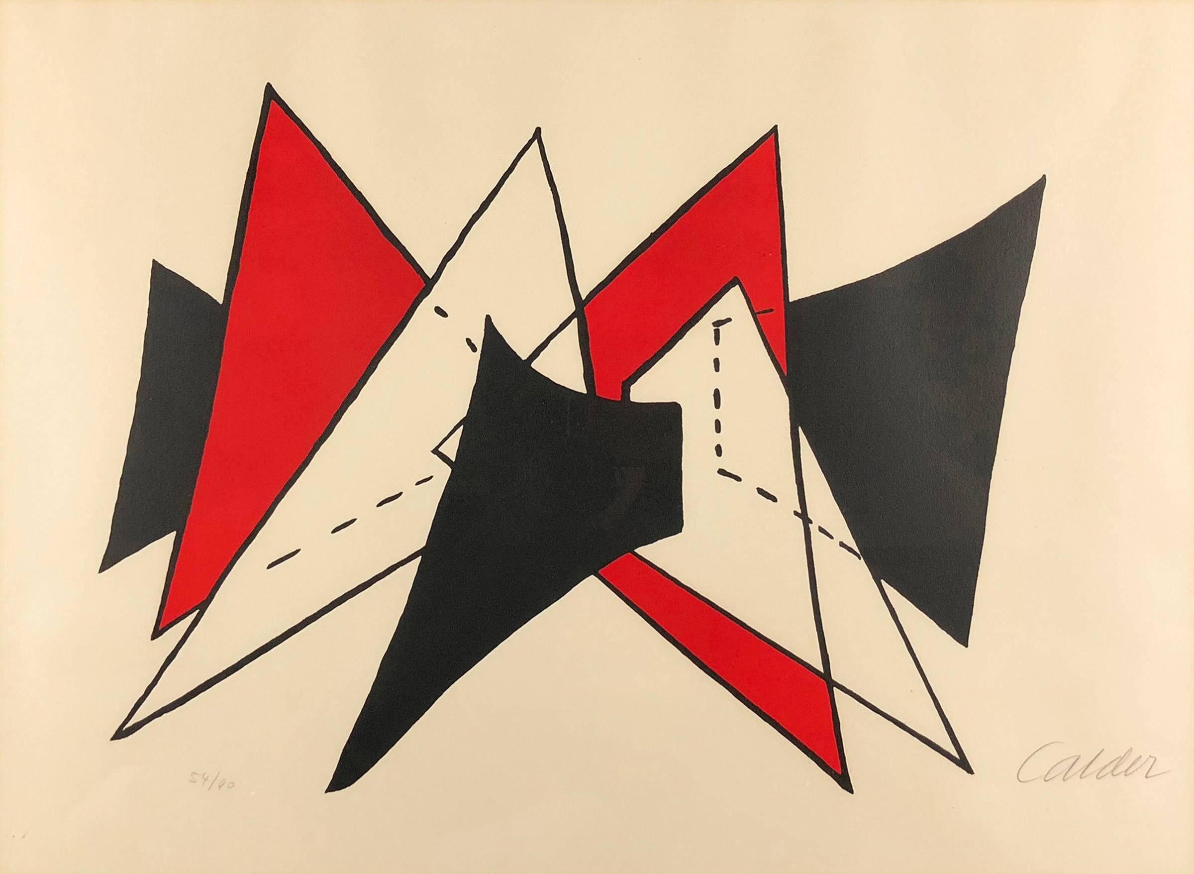 Alexander Calder Abstract Print - Study for Sculpture II from Derrière le Miroir