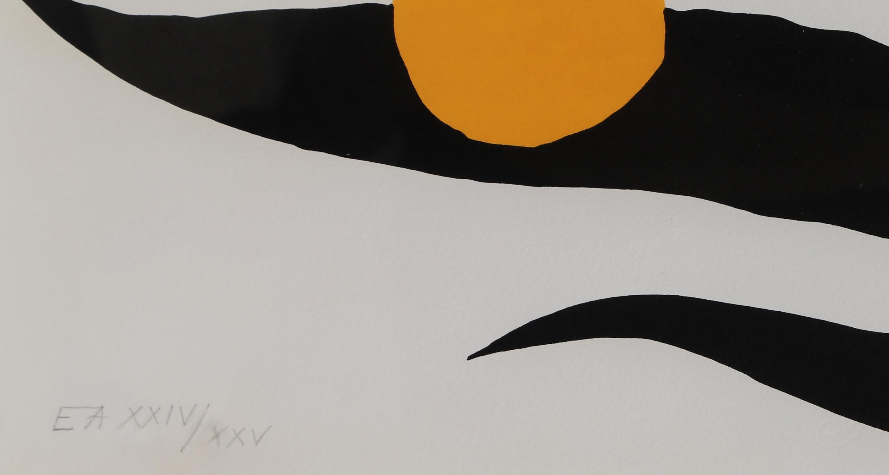 Sun and Planets, Framed Lithograph by Alexander Calder 1