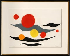 Sun and Planets, Framed Lithograph by Alexander Calder