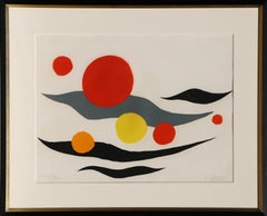 Sun and Planets, Framed Lithograph by Alexander Calder