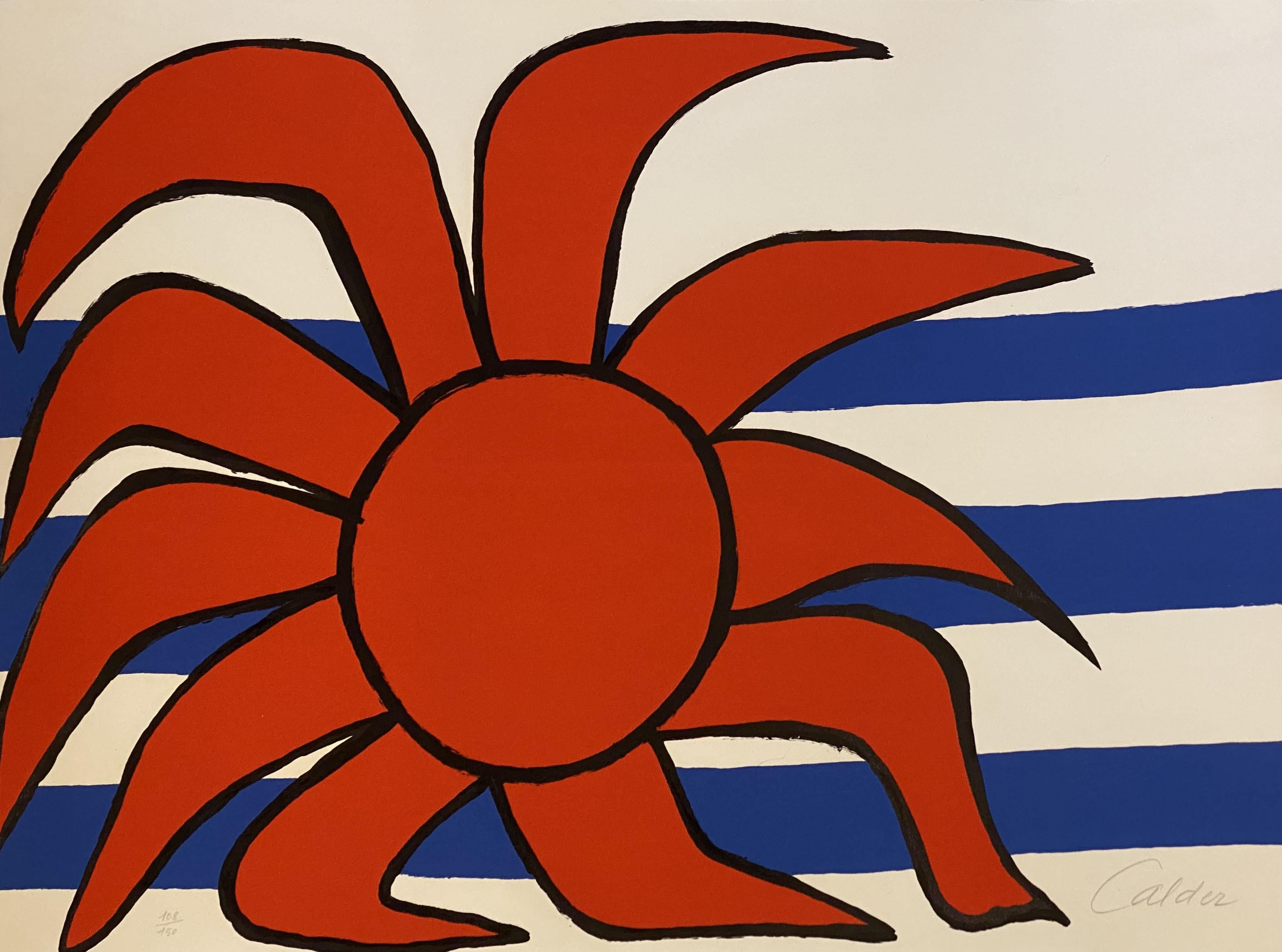 Alexander Calder Abstract Print - Sun and Sea