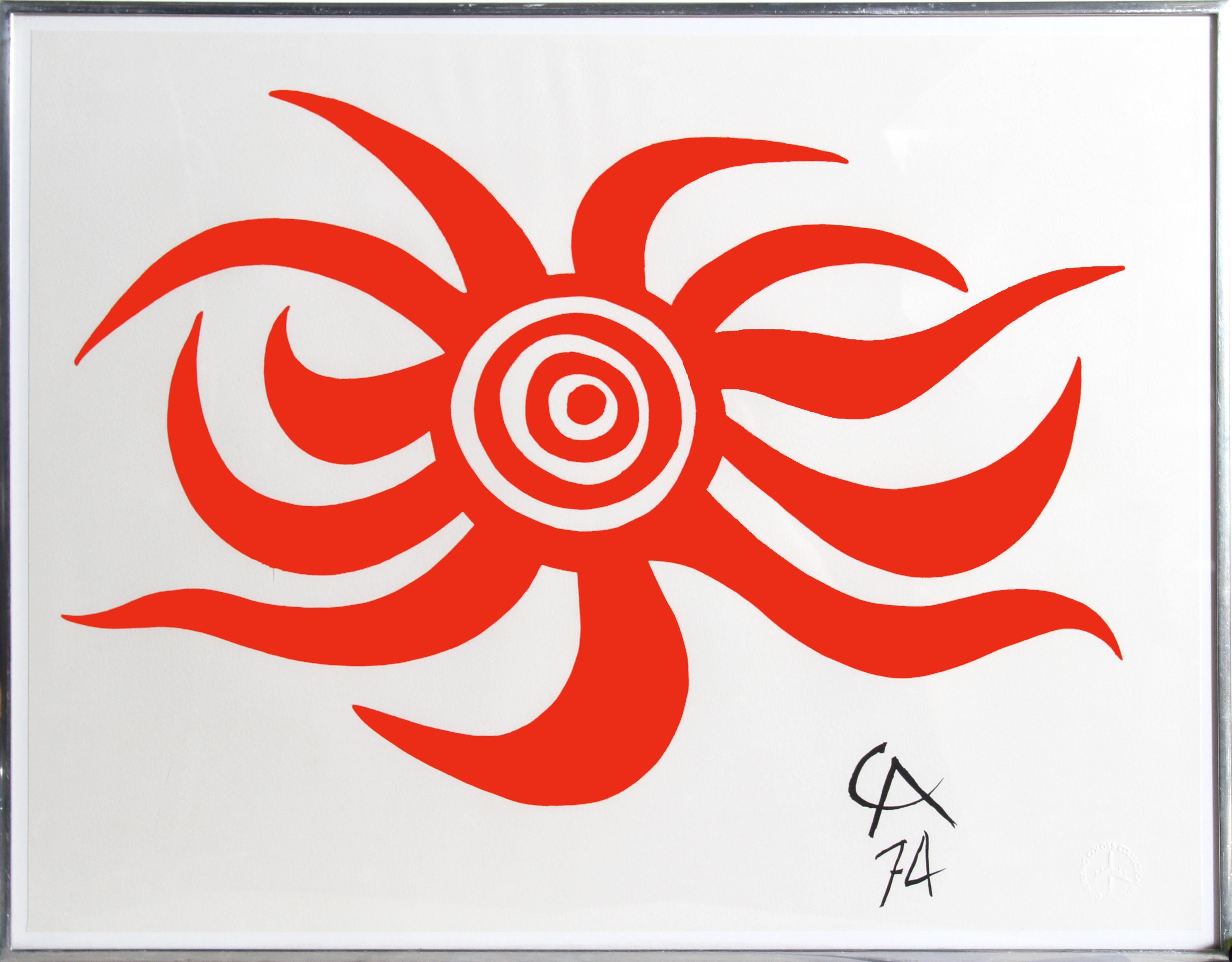 Alexander Calder Abstract Print - Sunburst from Flying Colors