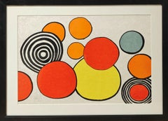"Taches de Rousseur" Alexander Calder, Bright Color, Red and Orange, Abstract