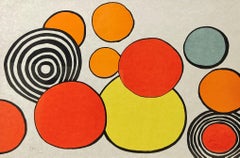 "Taches de Rousseur" Alexander Calder, Bright Color, Red and Orange, Abstract