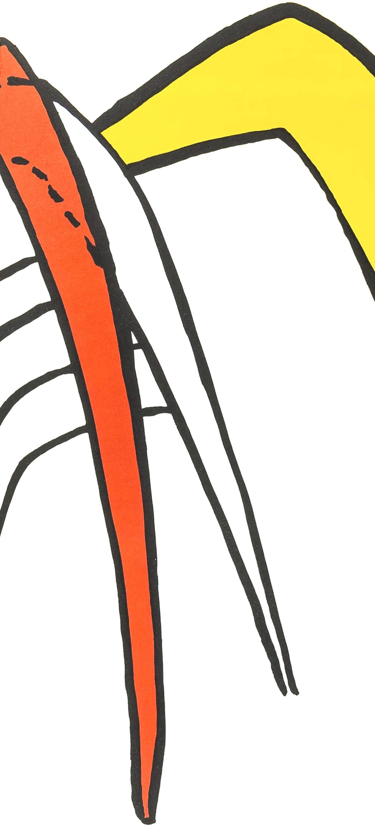 Tamanoir, Derrière le miroir - Print de Alexander Calder