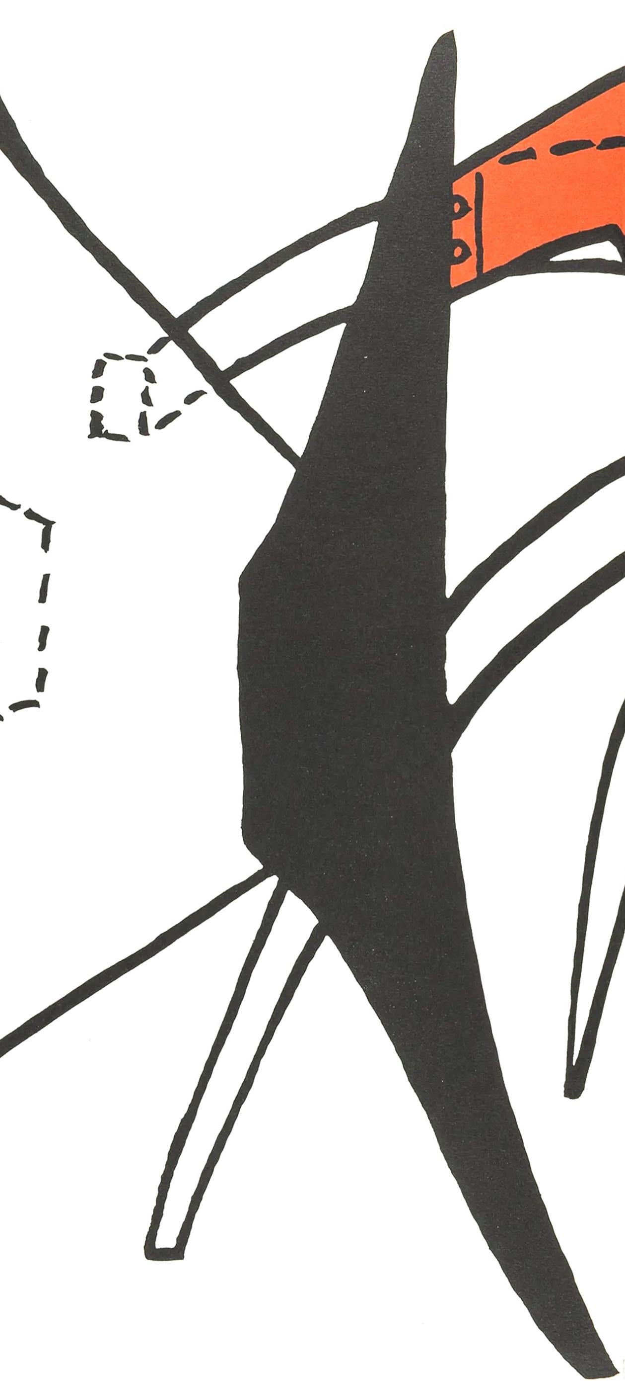Tamanoir, Derrière le miroir - Print Surrealista de Alexander Calder