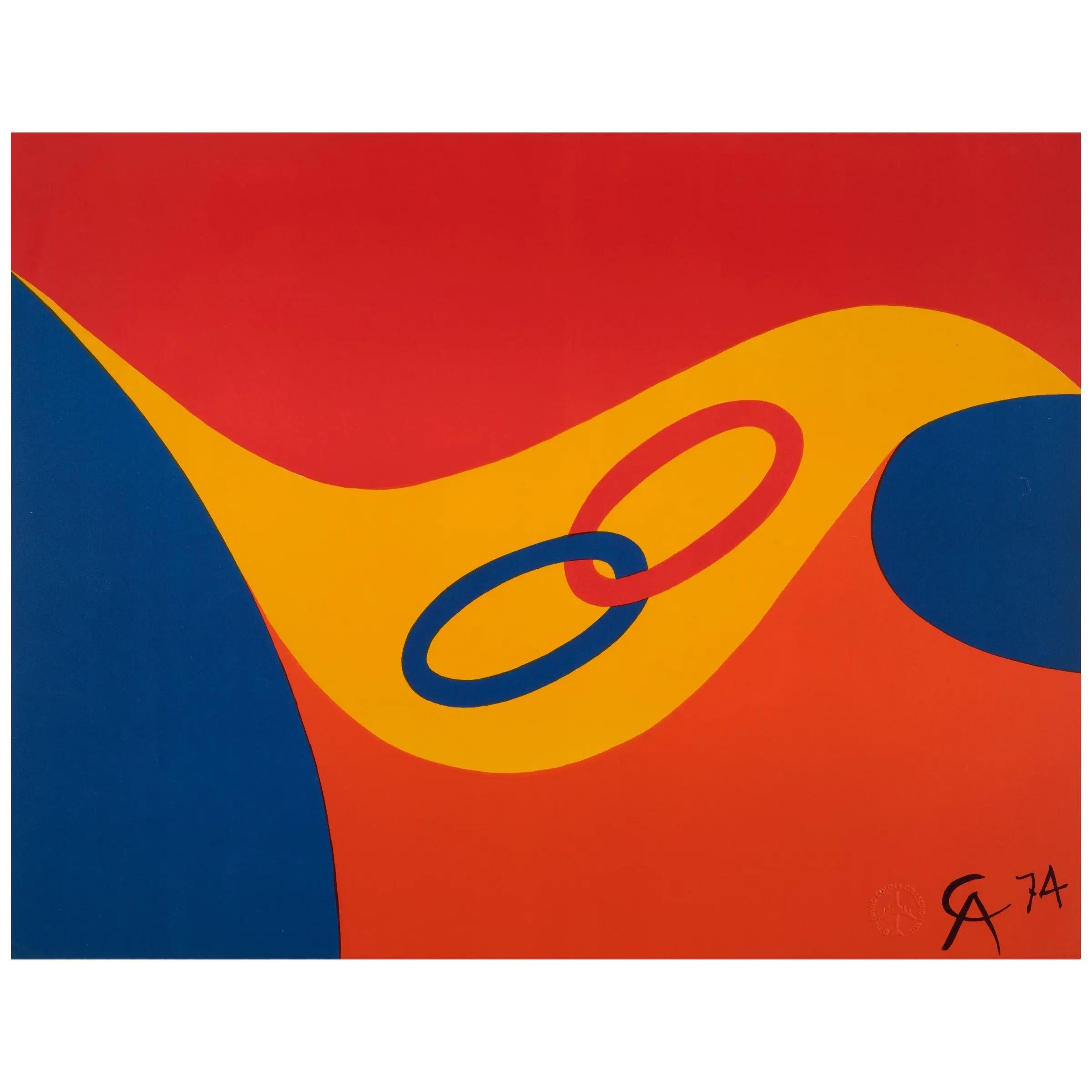 Abstract Print Alexander Calder - Les couleurs volantes