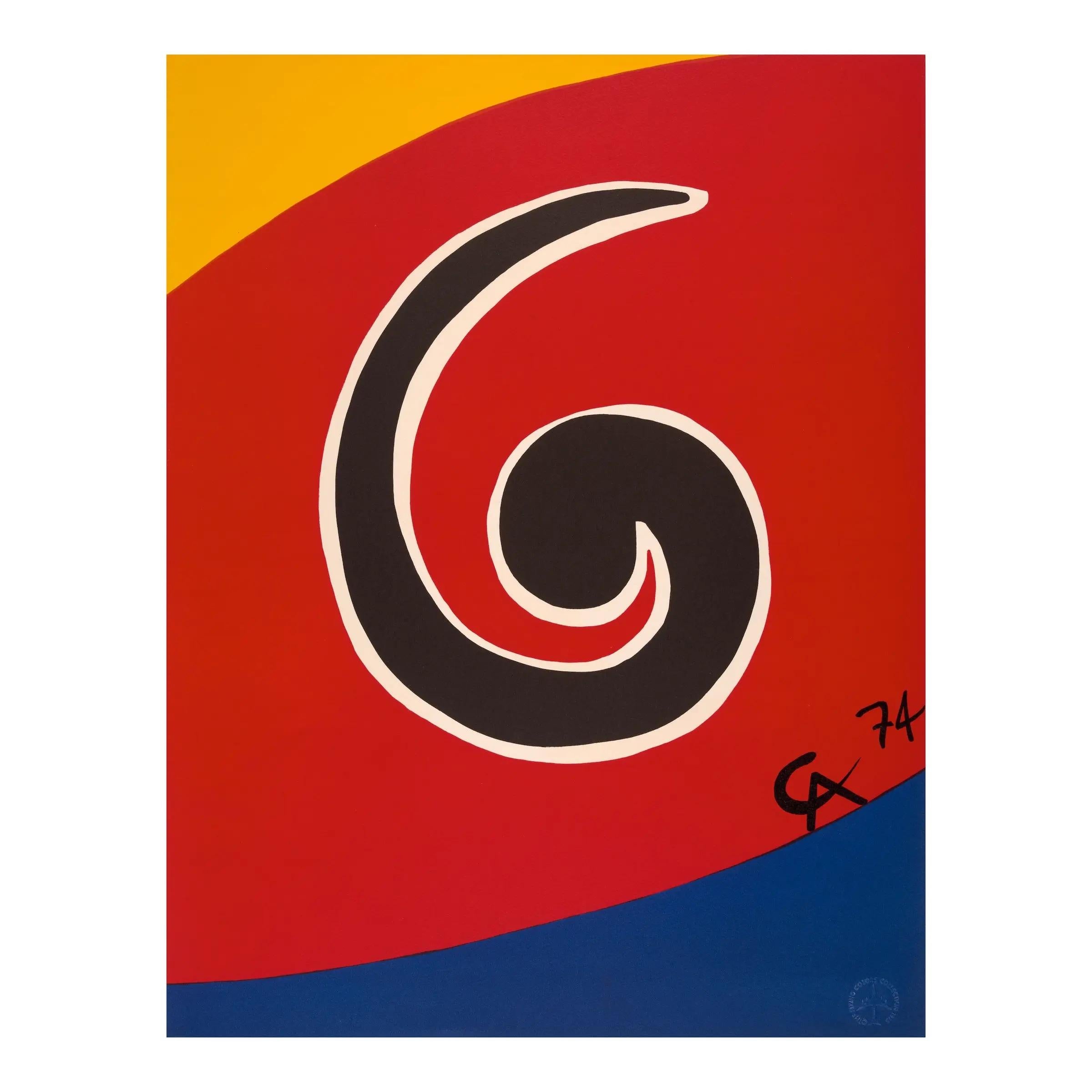 Alexander Calder Abstract Print – Die fliegenden Farben