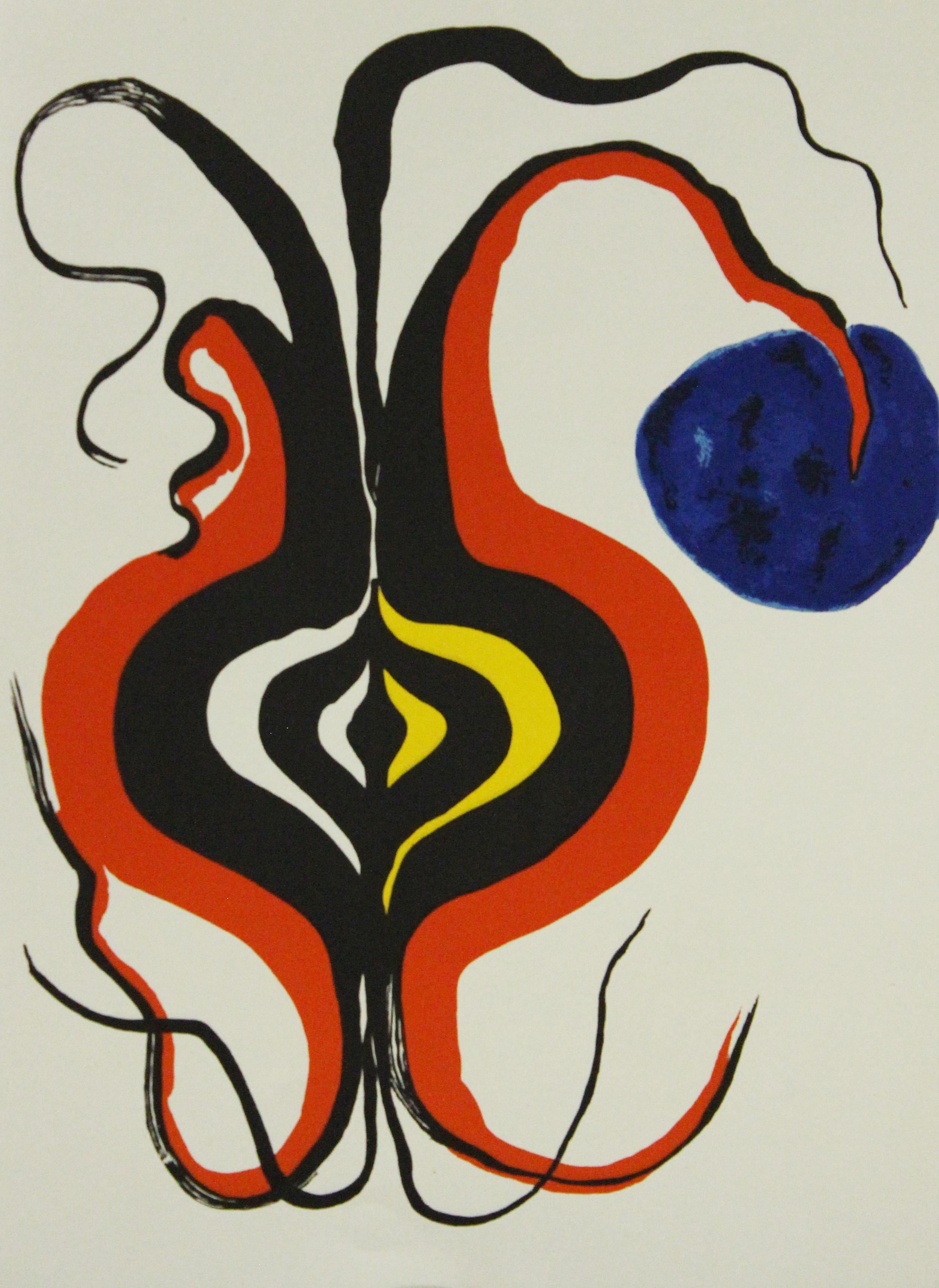 Alexander Calder Abstract Print - The Onion-Lithograph from Derriere Le Miroir
