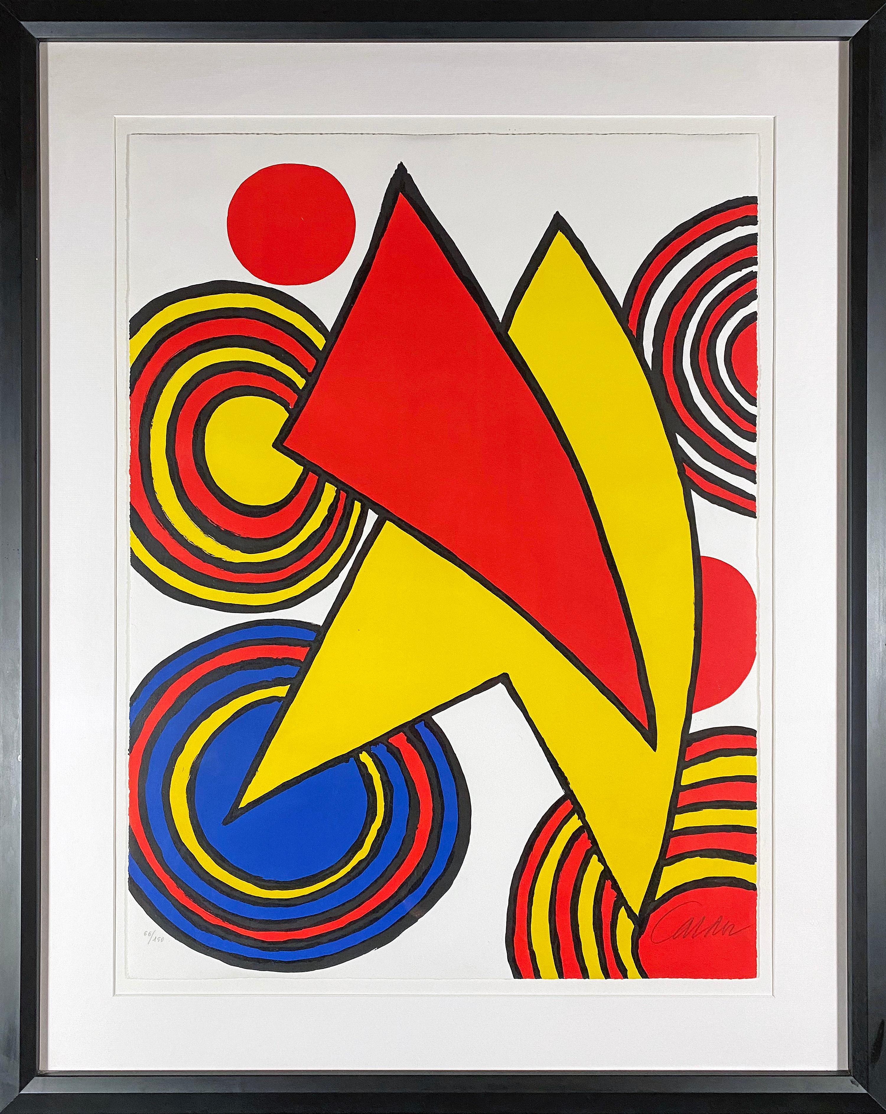 The Triangles and Spirals - Print by Alexander Calder
