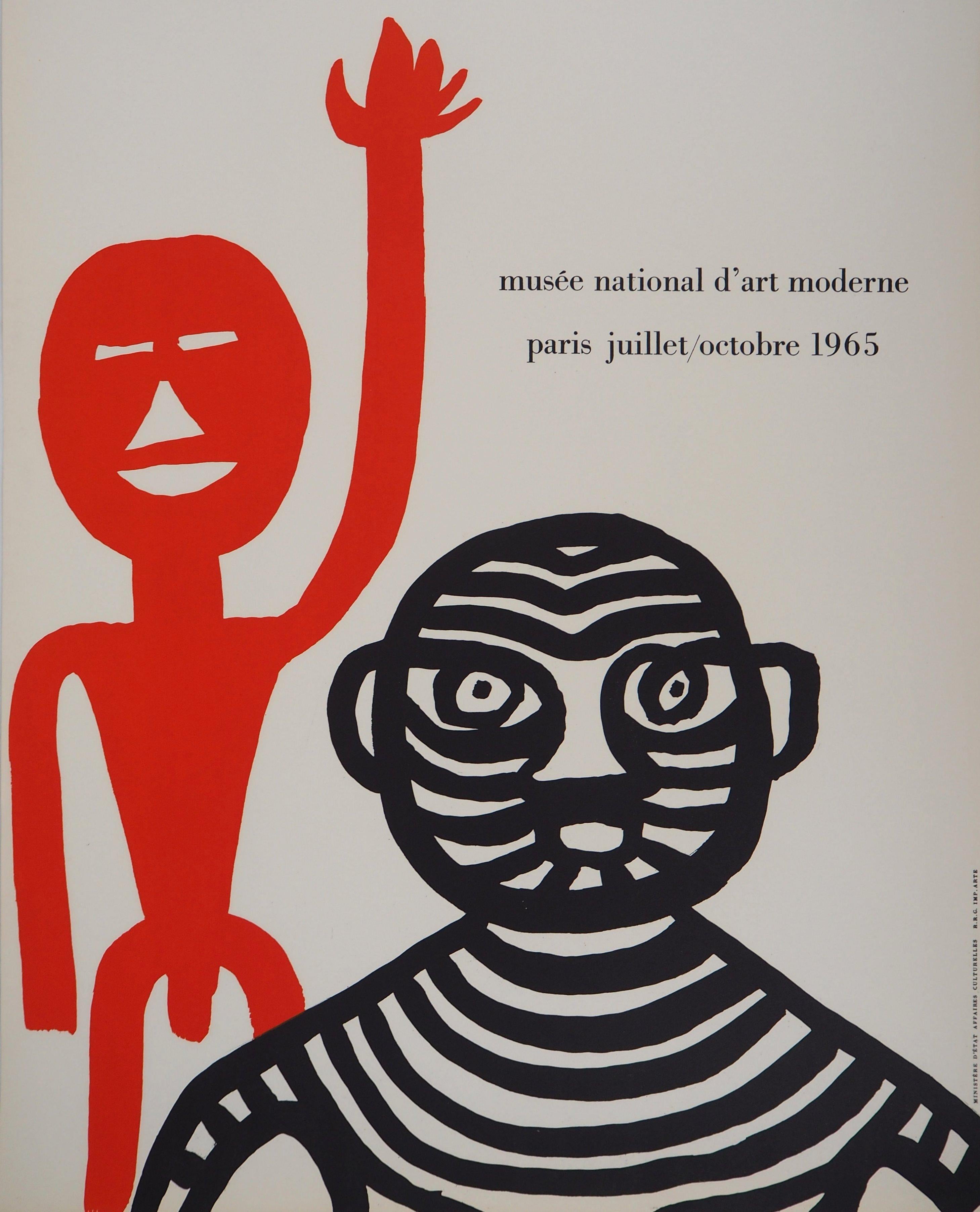 Tiger Man and Red Man Exhibition Poster, 1965 - Print by Alexander Calder