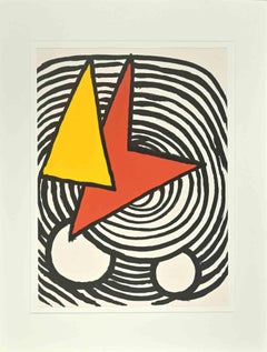 Vintage Trangle et Quadrilatere - Lithograph by Alexander Calder - 1973