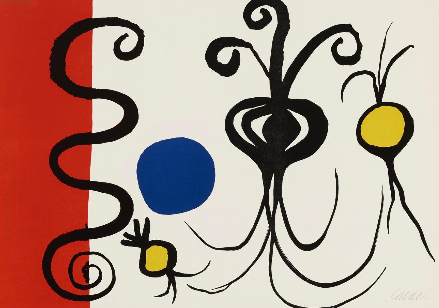 Trois Oignons - Print by Alexander Calder