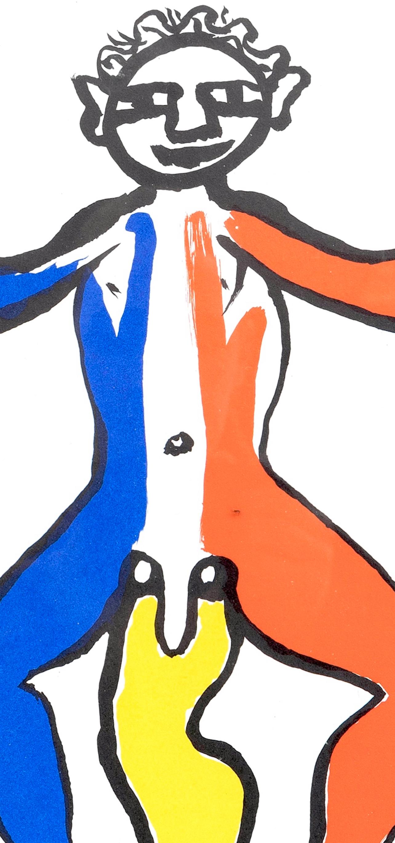 Ein Patriot, der außerhalb des Dorfes lebt – Print von Alexander Calder