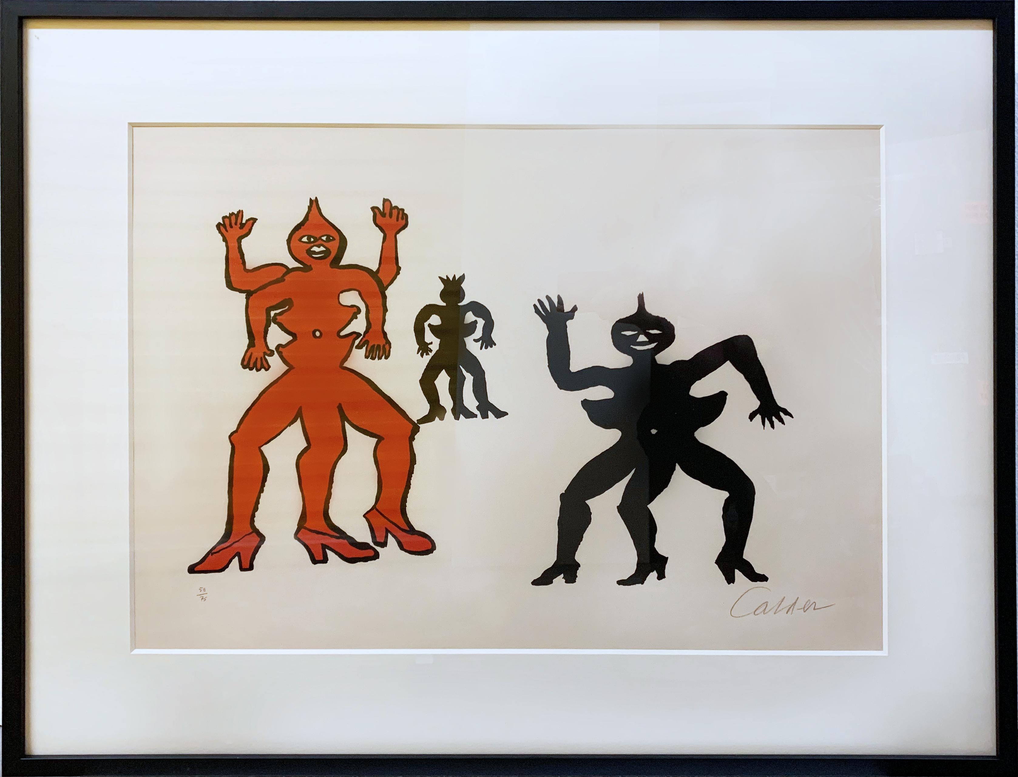 Une Famille de la Bas - Print by Alexander Calder