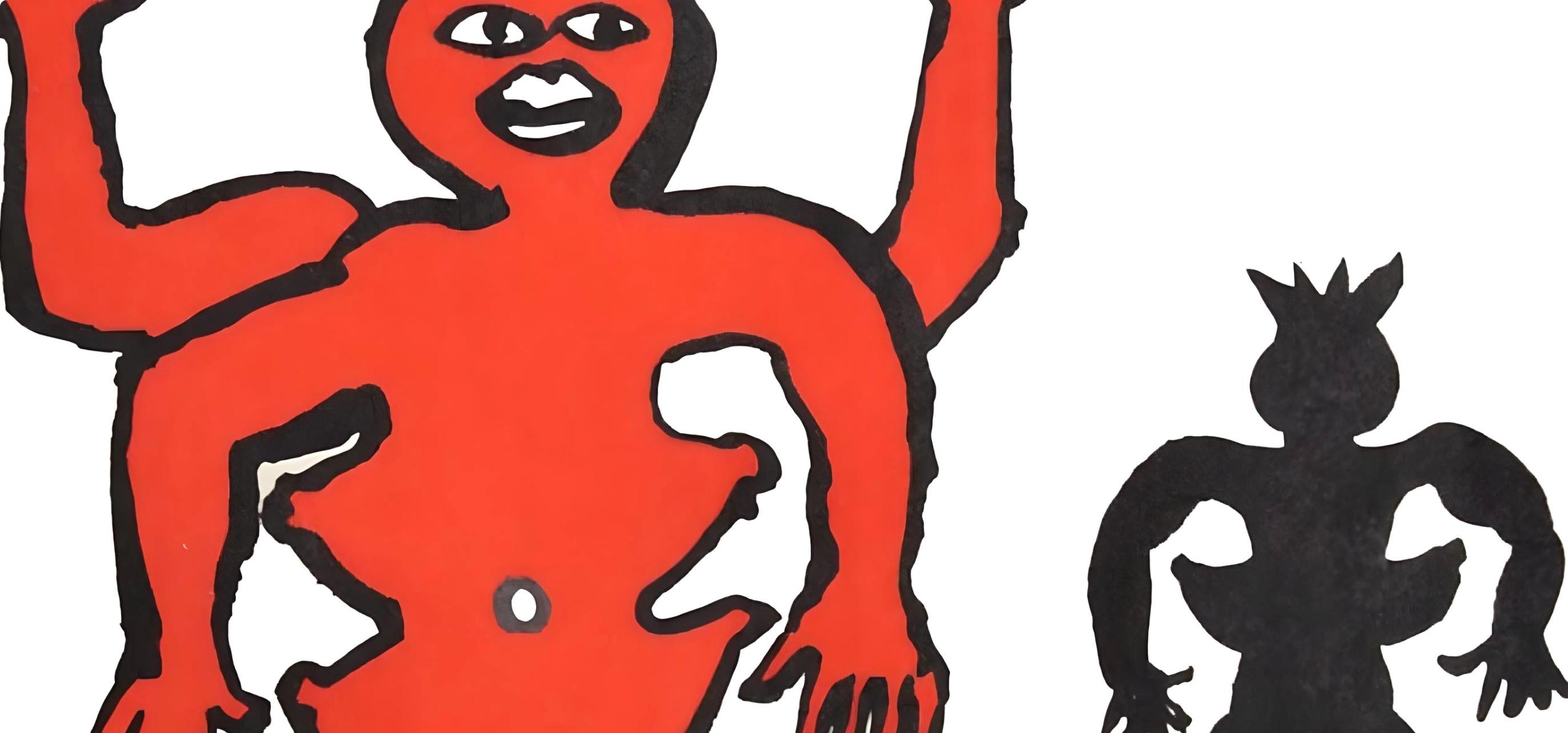 Une famille de là-bas II, Derrière le miroir (Surrealismus), Print, von Alexander Calder