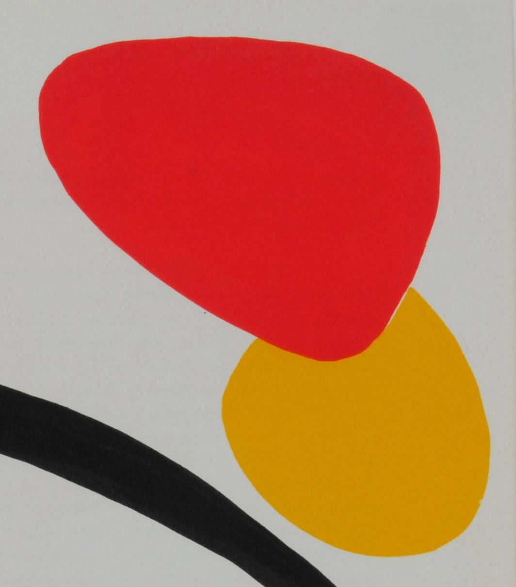 Untitled (DLM, 1970) - Gray Abstract Print by Alexander Calder