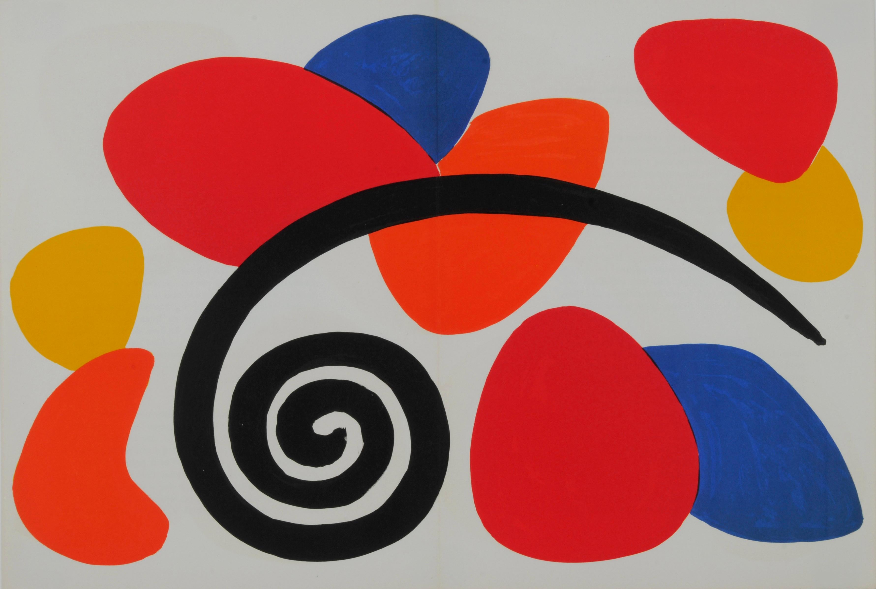 Alexander Calder Abstract Print - Untitled (DLM, 1970)