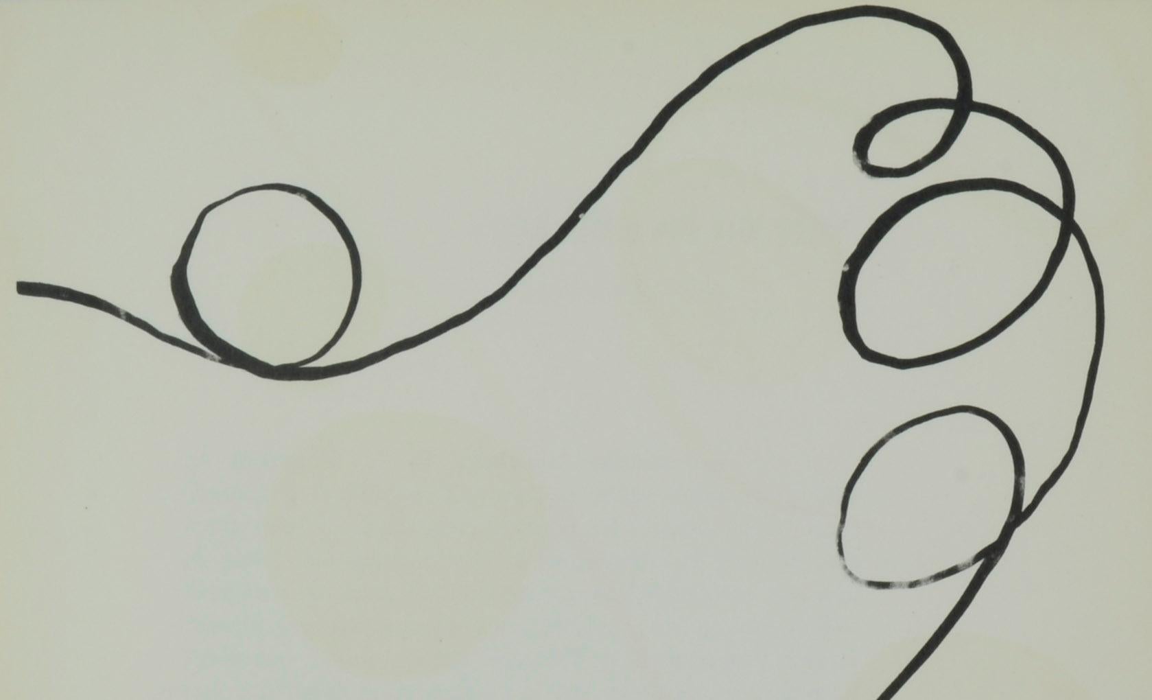 Untitled Double Page Illustration for DLM - Print by Alexander Calder