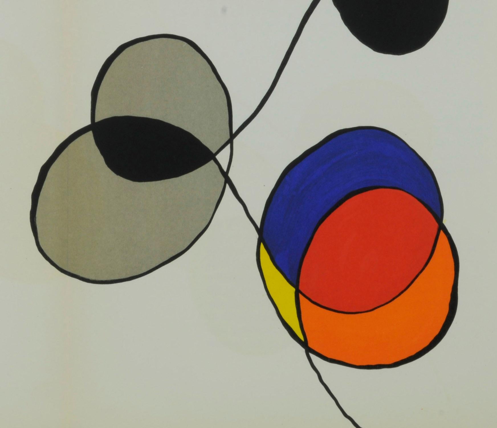 Illustration double page sans titre pour DLM - Beige Abstract Print par Alexander Calder