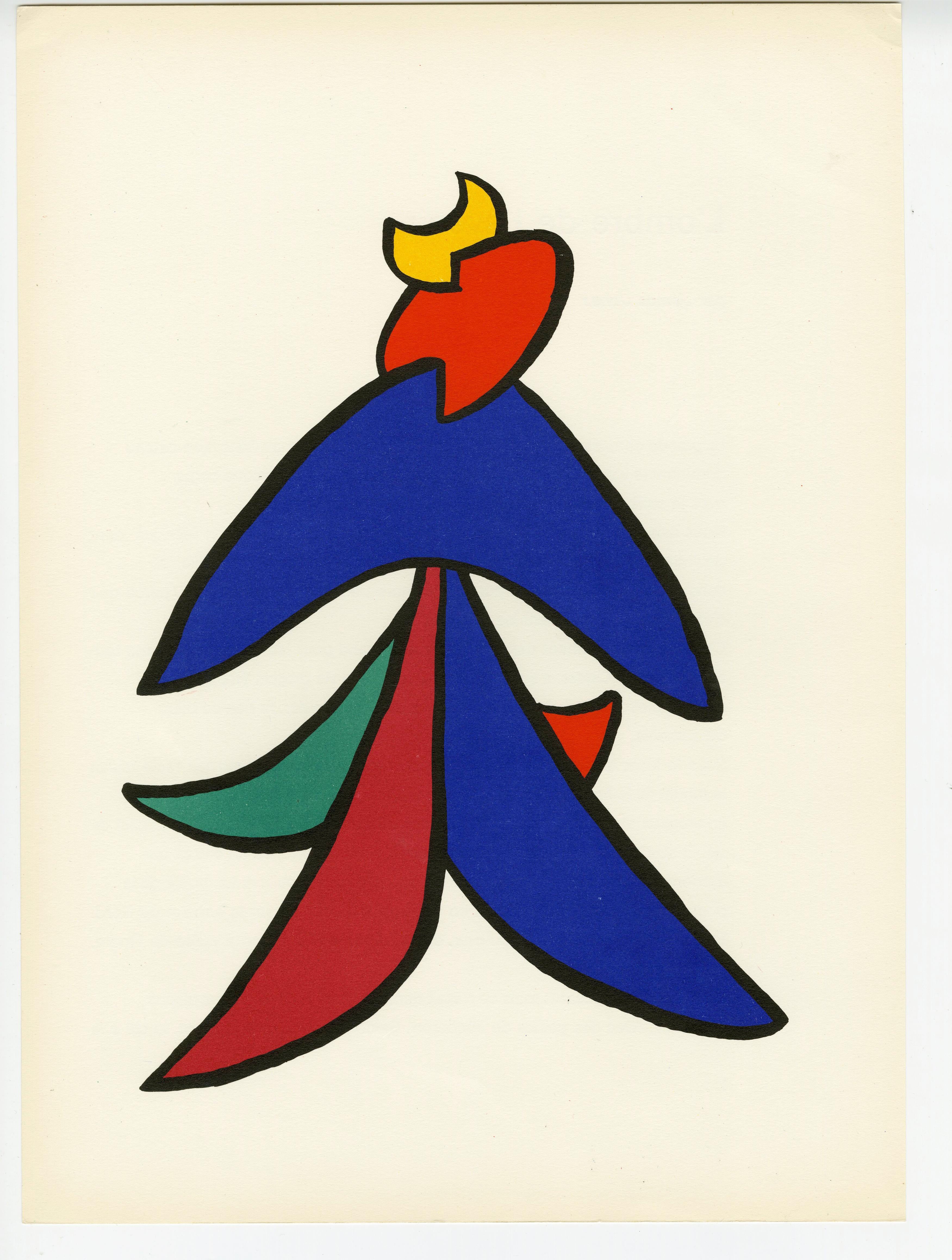 Alexander Calder Abstract Print – Ohne Titel (Tafel 1) DLM