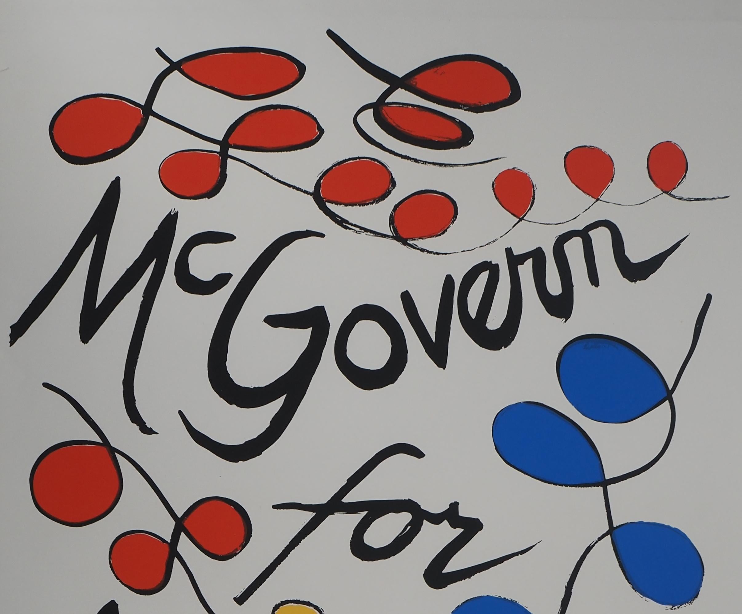 USA : McGovern for McGovernment - Original Screen Print HANDSIGNED For Sale 1