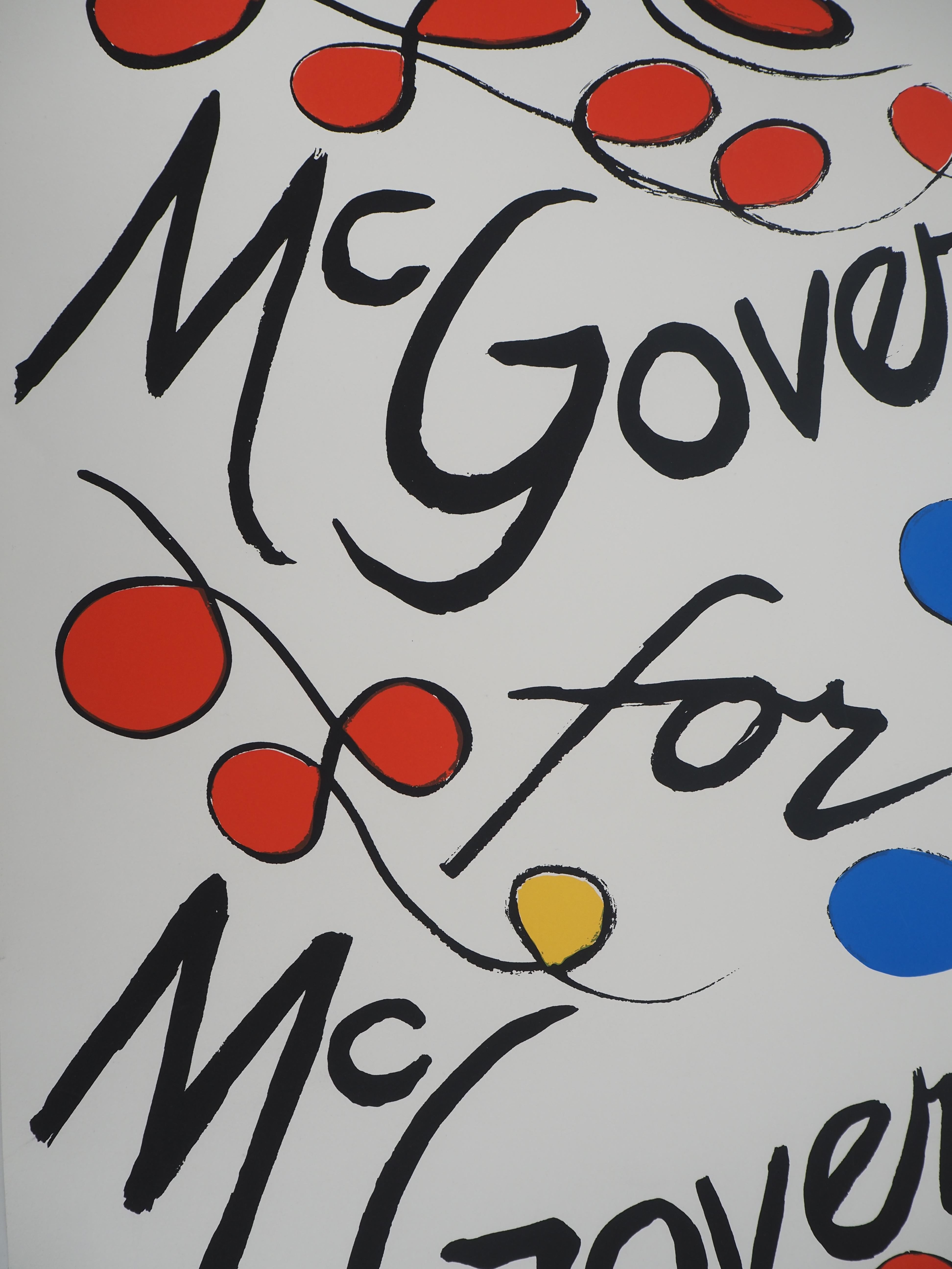 USA : McGovern for McGovernment - Original Screen Print HANDSIGNED For Sale 2