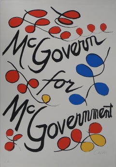 USA : McGovern for McGovernment - Original Screen Print HANDSIGNED