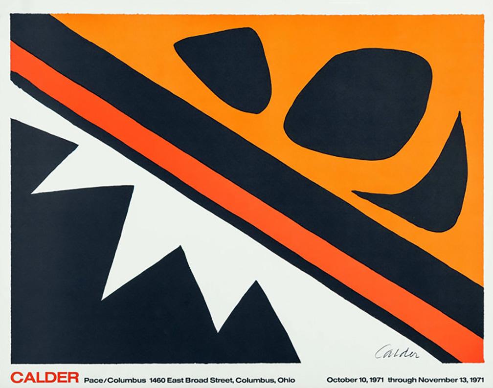 (after) Alexander Calder Abstract Print - Vintage 1970s Alexander Calder Poster 