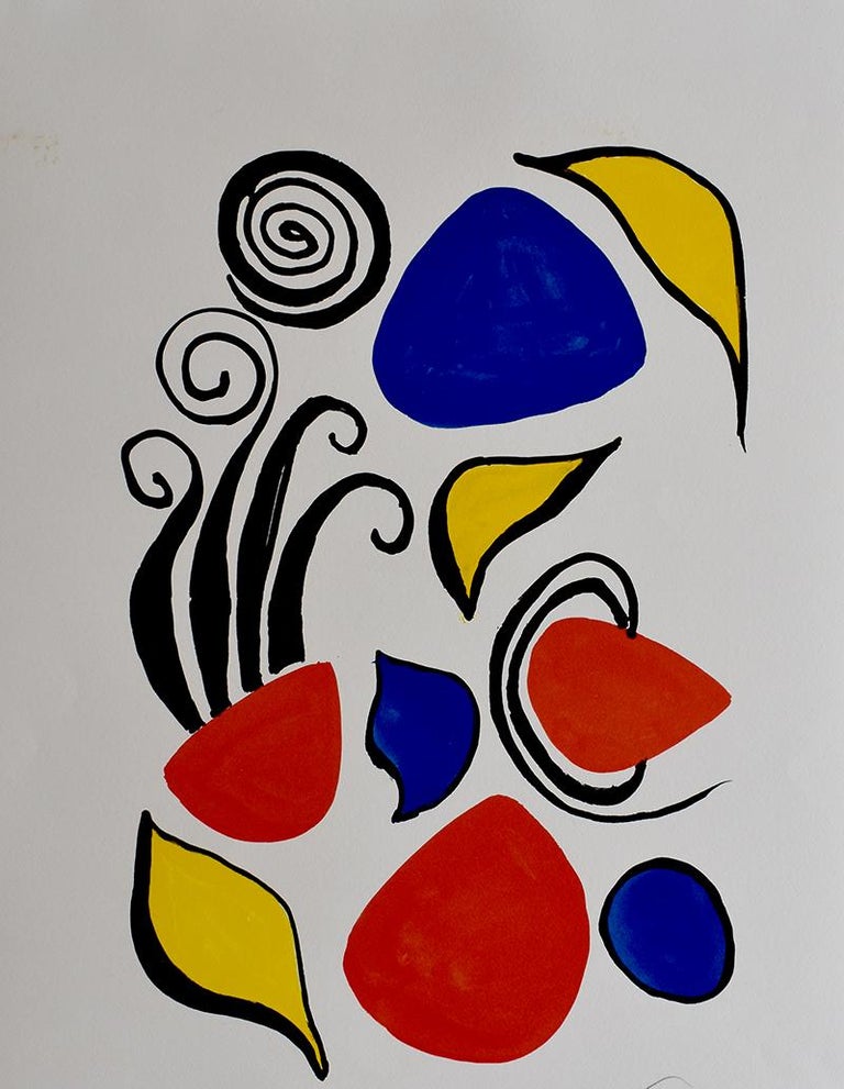 Alexander Calder - Volute - Lithograph 1975 American Kinetic Art For ...