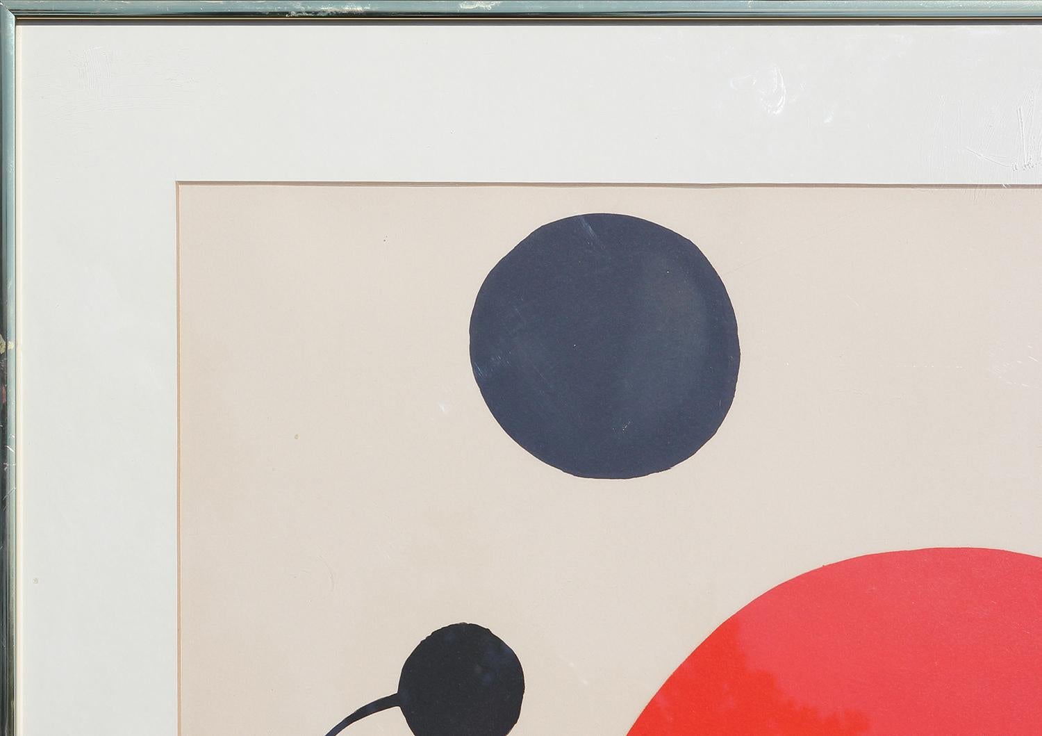 Yellow, Blue, & Red Abstract Modern Geometric Lithograph Edition 152 / 500 - Print by Alexander Calder