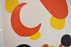 Alexander Calder, Red Moon & Swirl, Lithograph 1965